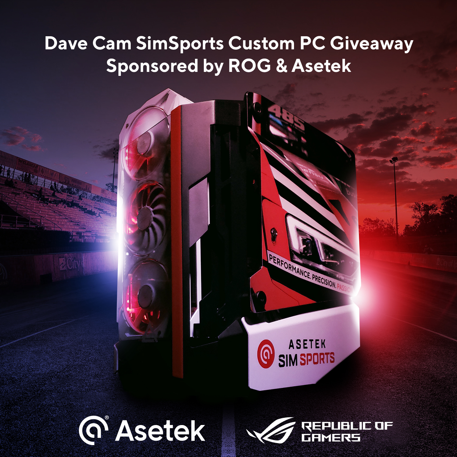 Win a Custom ASUS ROG Gaming from Blue Horse Studios and Asetek SimSports! - Asetek